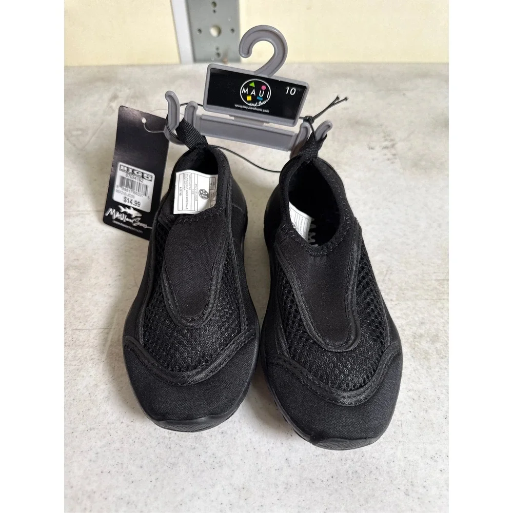 Maui & Sons Tide Kids' Comfortable Fit Water Shoes - Black, Size 10